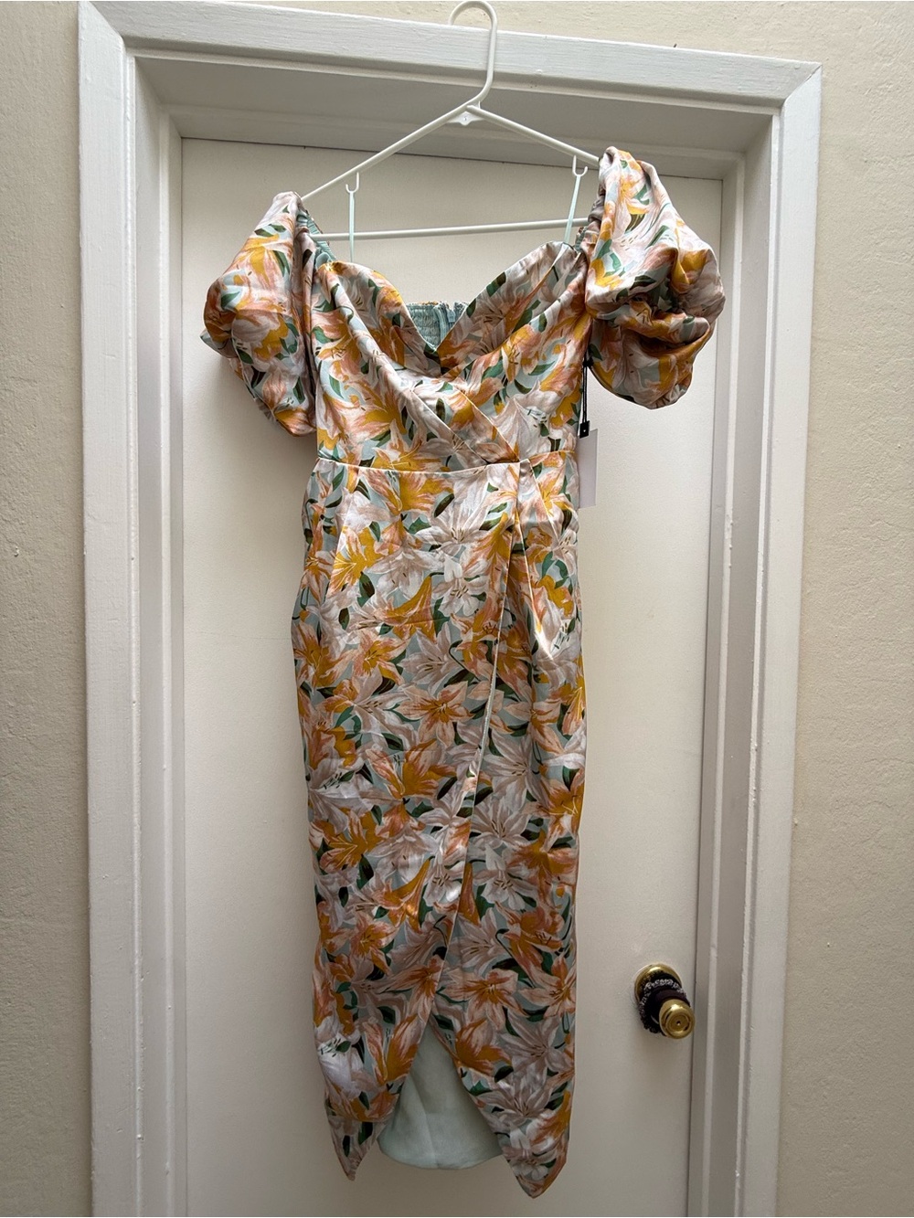 ASTR Floral Mint and Yellow Summer Dress